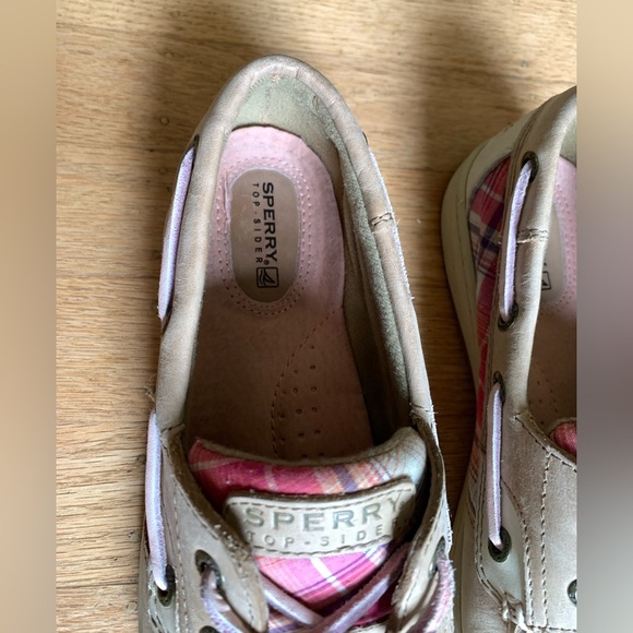 Plaid pink Sperry topsides loafer women’s size 7.5 - Picture 3 of 10